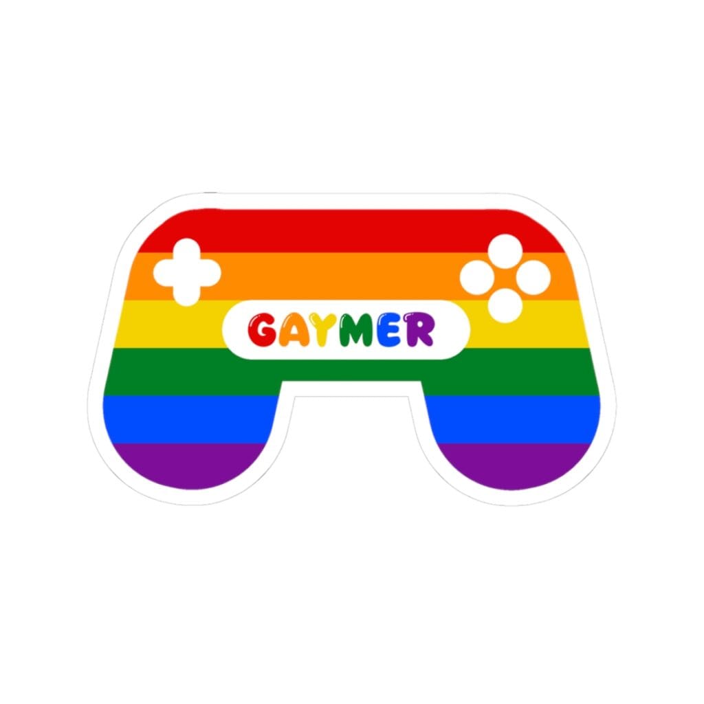 Rainbow Pride - Gaymer Controller - Sticker